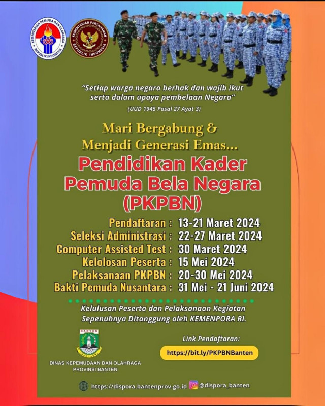 Pendidikan Kader Pemuda Bela Negara (PKPBN)