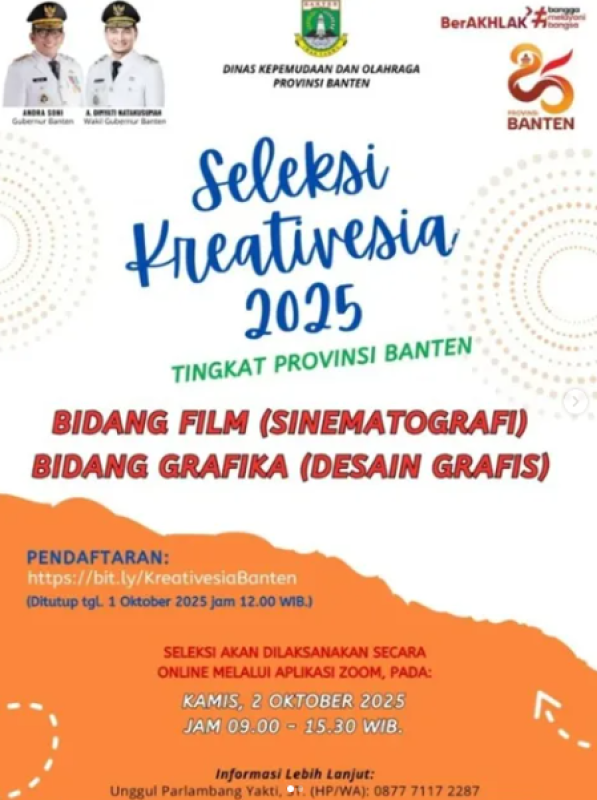 Seleksi Kreativesia 2025 Tingkat Provinsi Banten