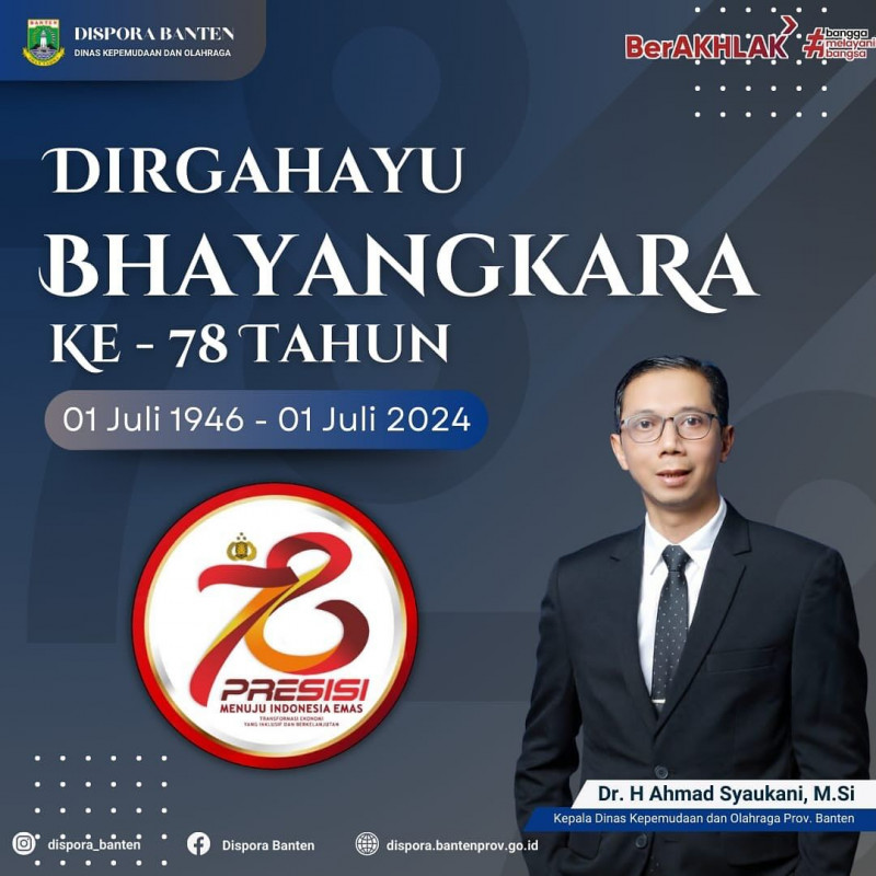 Dirgahayu Bhayangkara ke-78 tahun