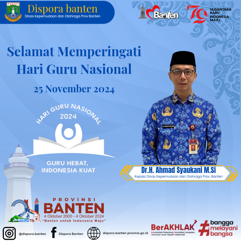 SELAMAT MEMPERINGATI HARI GURU NASIONAL 25 NOVEMBER 2024