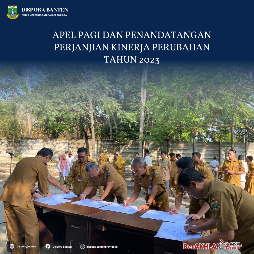 Apel Pagi dan Penandatangan Perjanjian Kinerja Perubahan Tahun 2023.