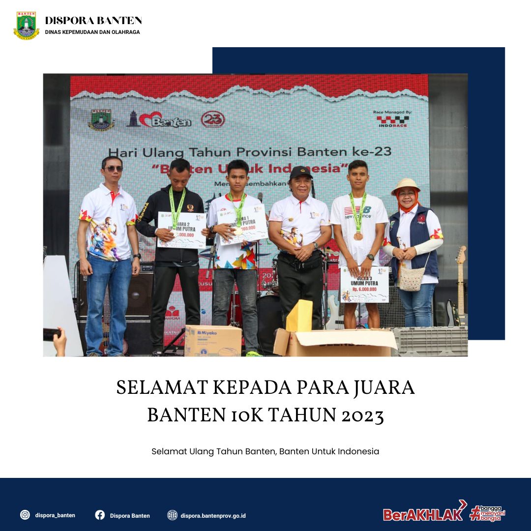 Para Pemenang Banten 10K Tahun 2023