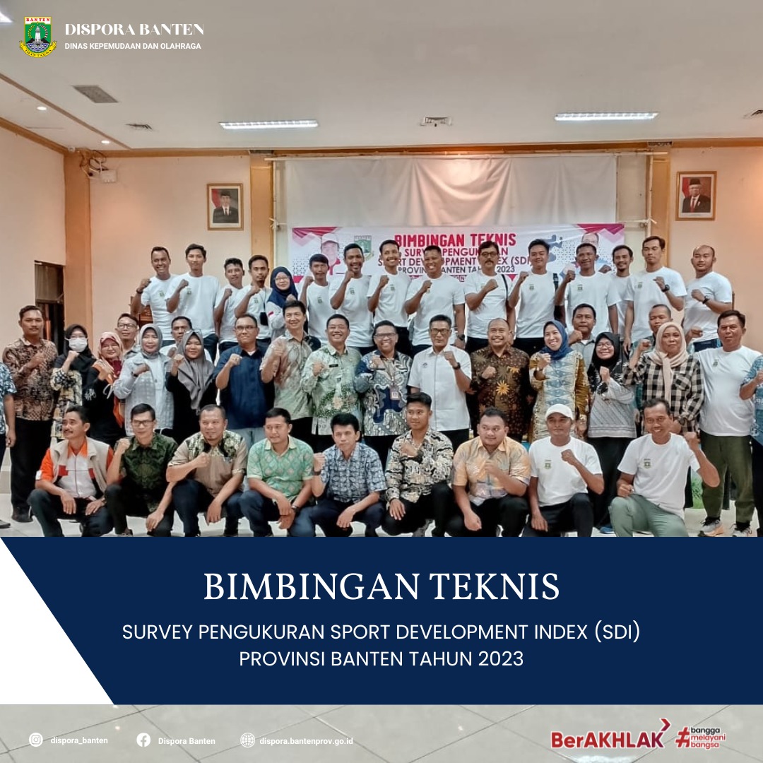 Pelaksanaan Kegiatan Bimbingan Teknis Sport Development Indeks (SDI) Tahun 2023